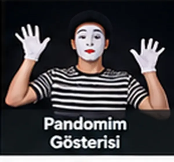 Pandomim Gösterisi hizmeti için gösteri ve etkinlik görseli