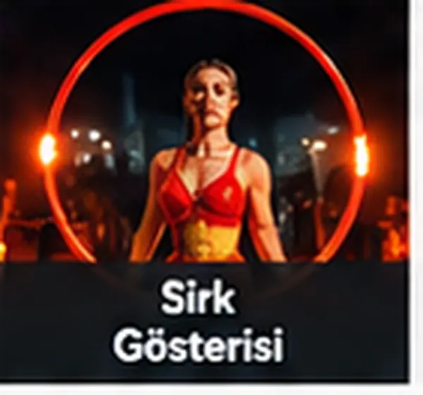Sirk Gösterisi hizmeti için gösteri ve etkinlik görseli