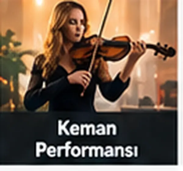 Keman Performansı hizmeti için gösteri ve etkinlik görseli