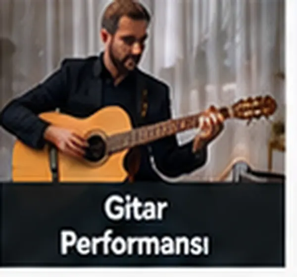 Gitar Performansı hizmeti için gösteri ve etkinlik görseli