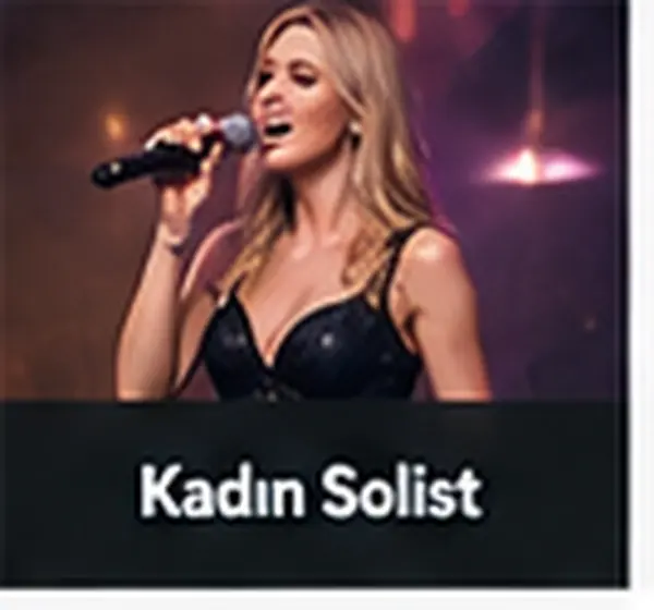 Kadın Solist hizmeti için gösteri ve etkinlik görseli
