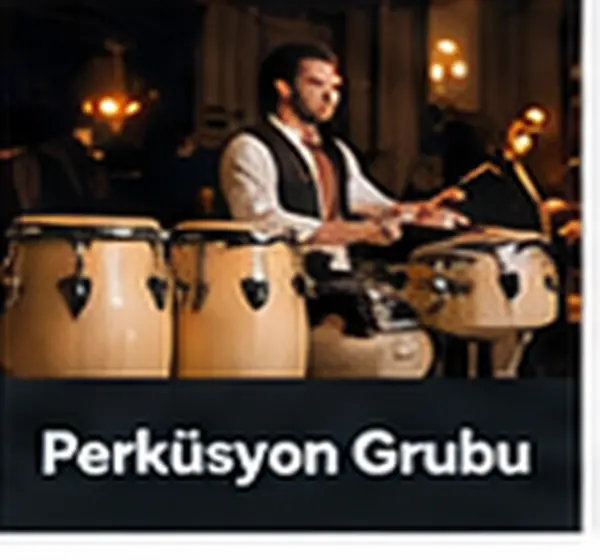 Perküsyon Grubu hizmeti için gösteri ve etkinlik görseli