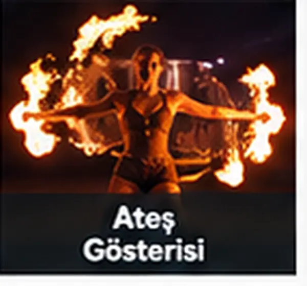 Ateş Gösterisi hizmeti için gösteri ve etkinlik görseli