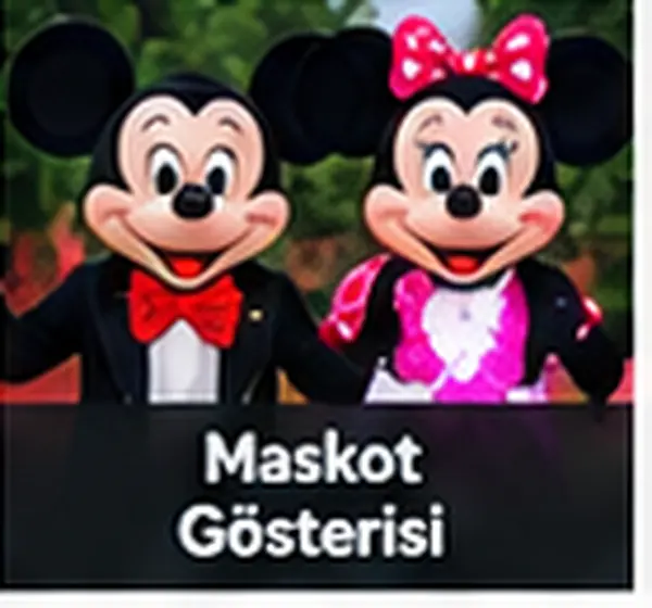 Maskot Gösterisi hizmeti için gösteri ve etkinlik görseli