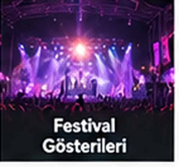 Festival Gösterileri hizmeti için gösteri ve etkinlik görseli