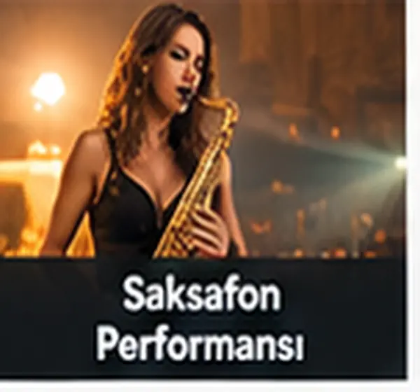 Saksafon Performansı hizmeti için gösteri ve etkinlik görseli