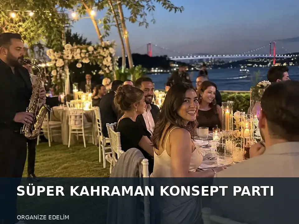 Süper Kahraman Konsept Parti atmosfer görseli